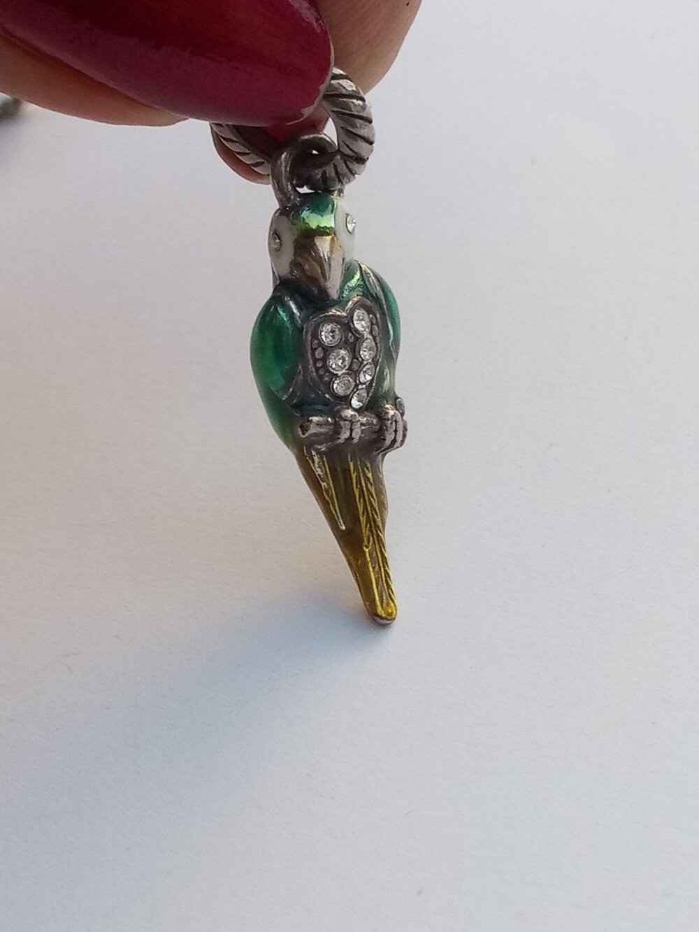 Brighton Polly Parrot  crystal Charm